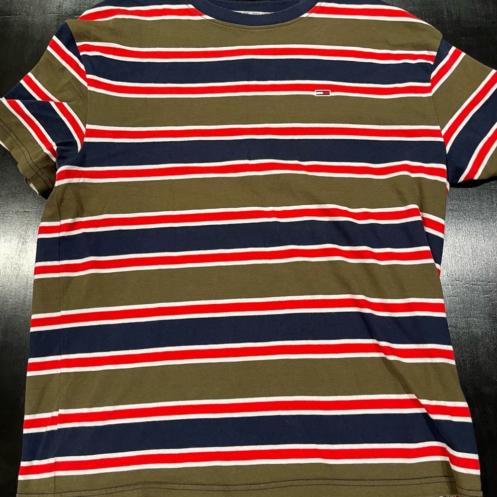 RETRO 90s Tommy Hilfiger Men's Striped T-Shirt - UNWORN